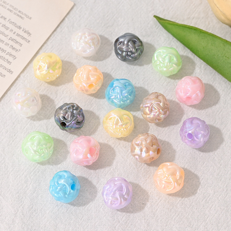 Phone Accessories Jewelry - 10 stuks acryl garenkralen, doorboorde losse