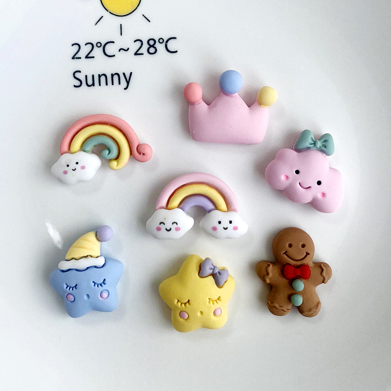 Phone Accessories Unique - Creatieve hete regenboog ster wolk hars
