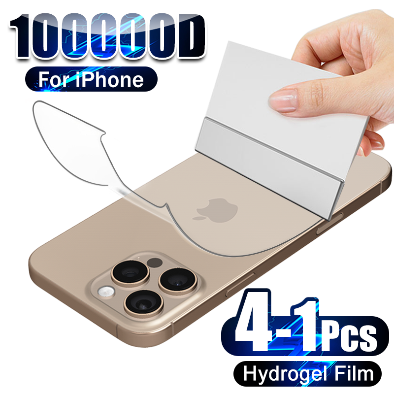 Phone Accessories Unique - 4-1 Stuks Terug Hydrogel Film Voor