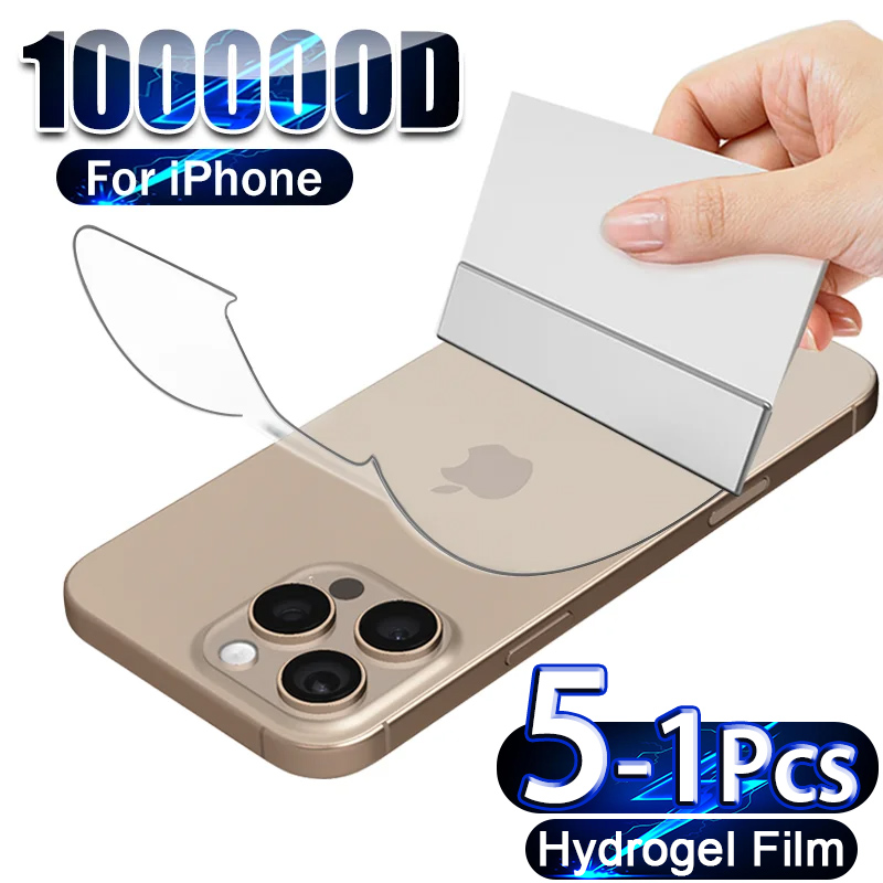 Phone Accessories Unique - 5-1 Stuks Hydrogel Film Voor iPhone