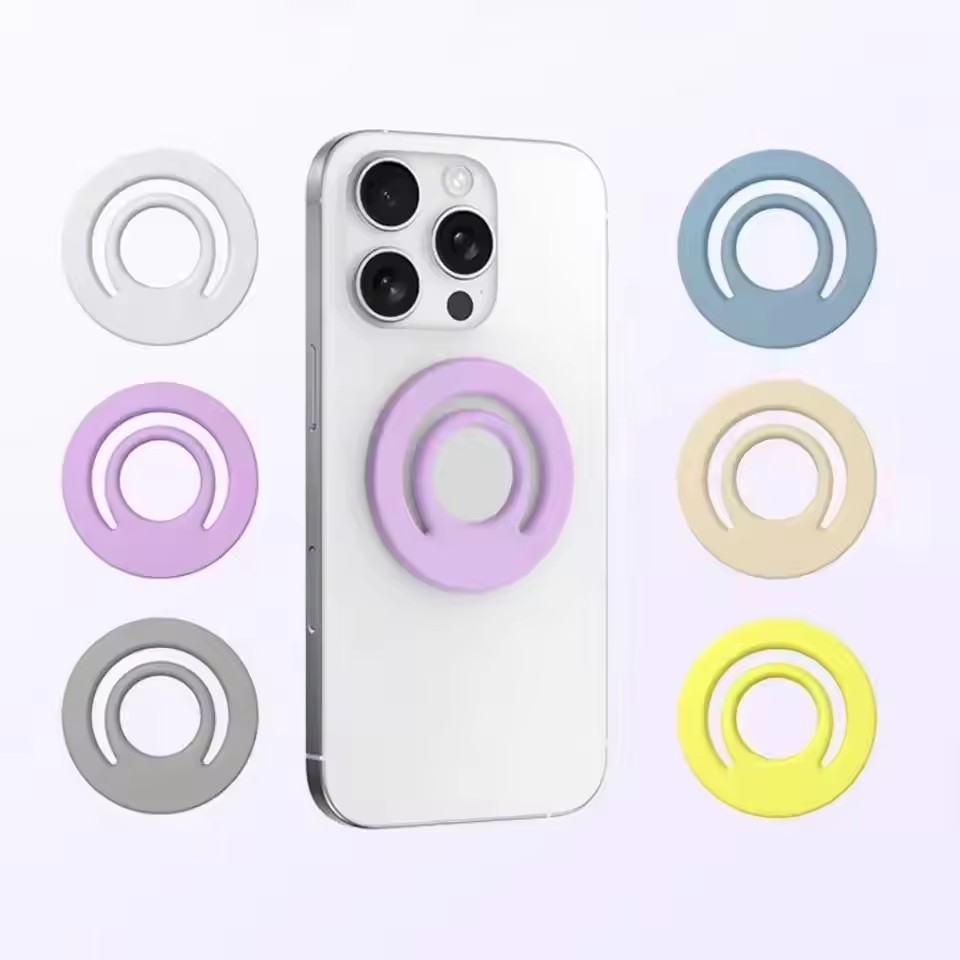 Phone Accessories Vendor - Magnetische Siliconen Stand Vinger Ring Auto