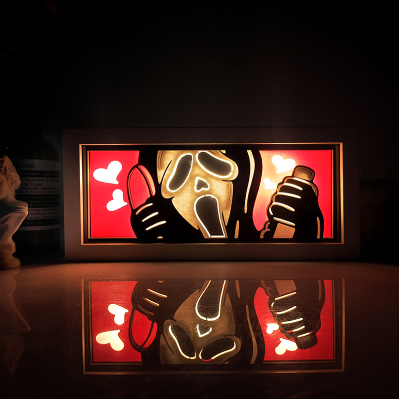 Gaming Controller Phone - Horror Film Serie Papier Gesneden Schaduwdoos