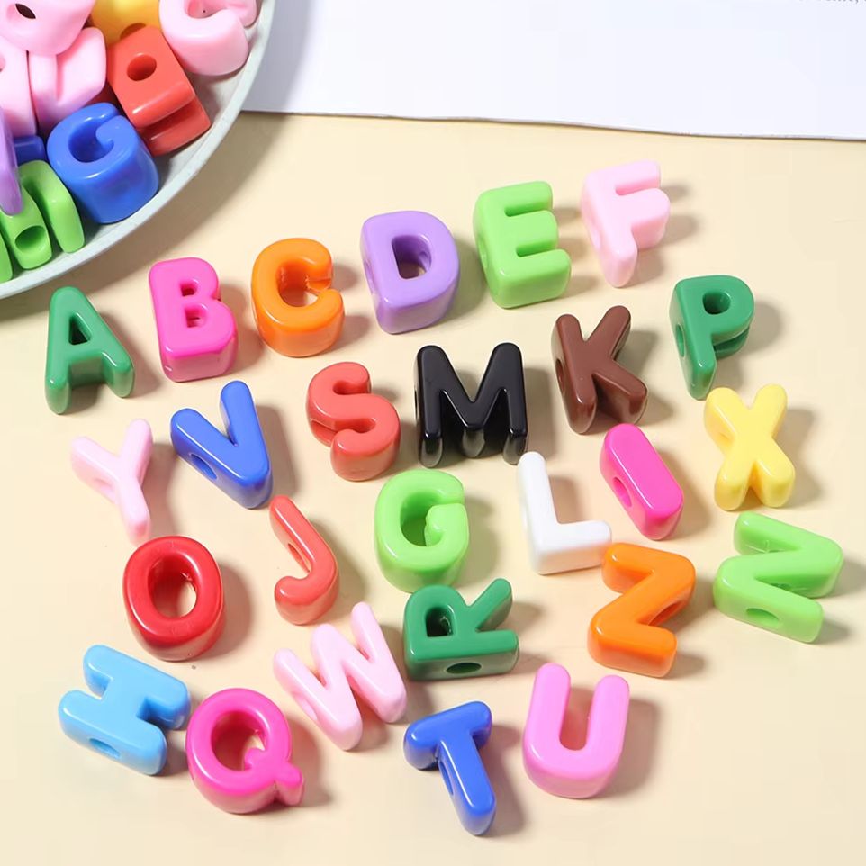 Phone Accessories Jewelry - 10 stuks A-Z Letterkralen Acryl Alphabet