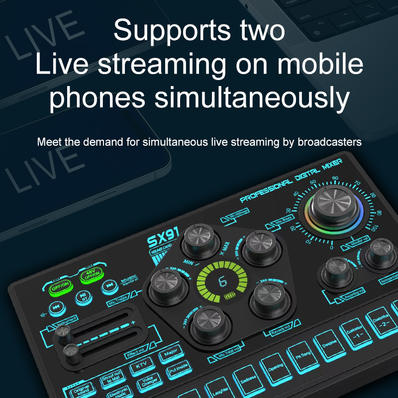 SX91 48V audiomixer met stemwi - Gaming Controller Phone recensie en prijs