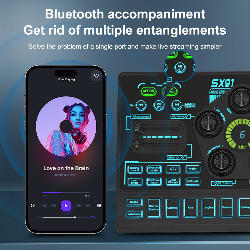 SX91 48V audiomixer met stemwi - Gaming Controller Phone recensie en prijs