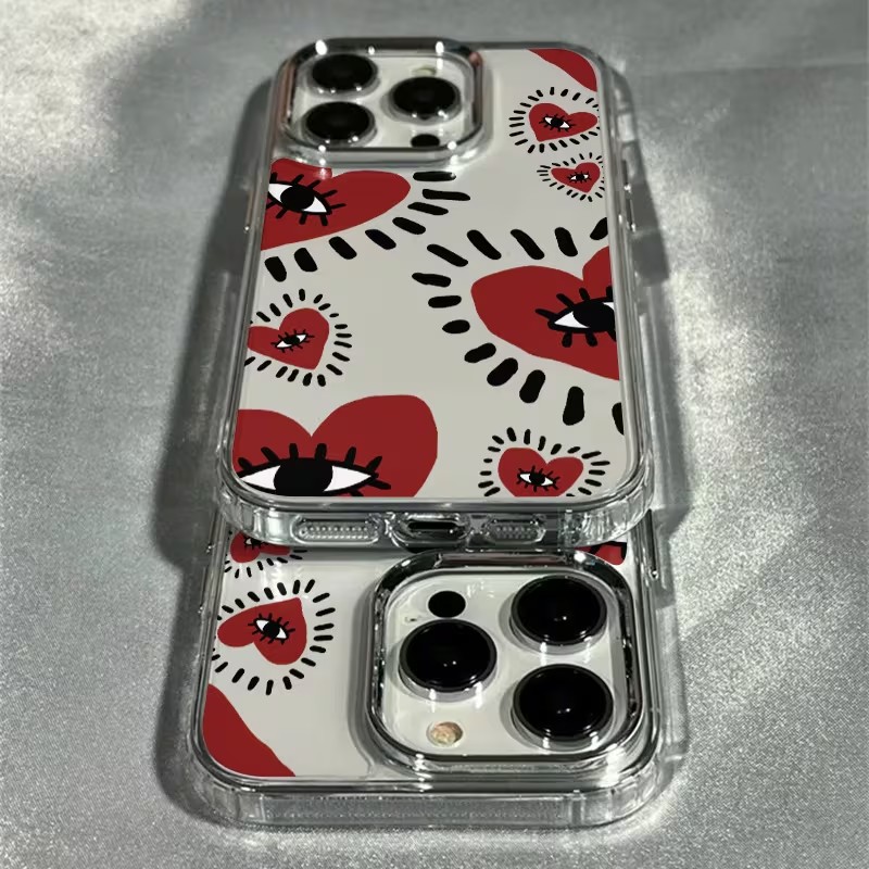 Uniek rood hart oogframe zacht - Phone Accessories Unique recensie en prijs