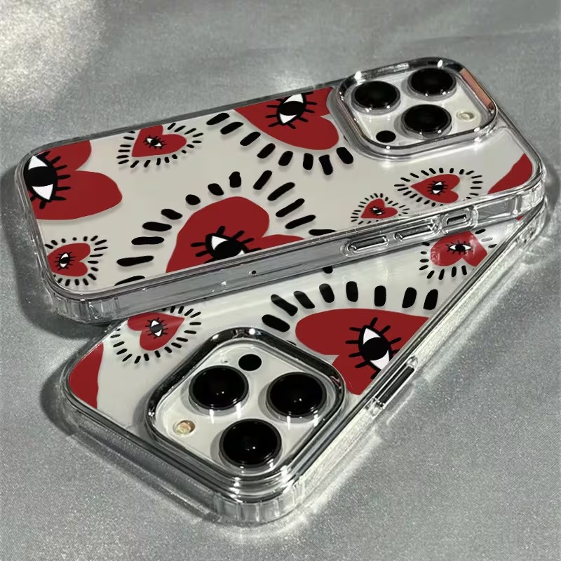 Uniek rood hart oogframe zacht - Phone Accessories Unique recensie en prijs