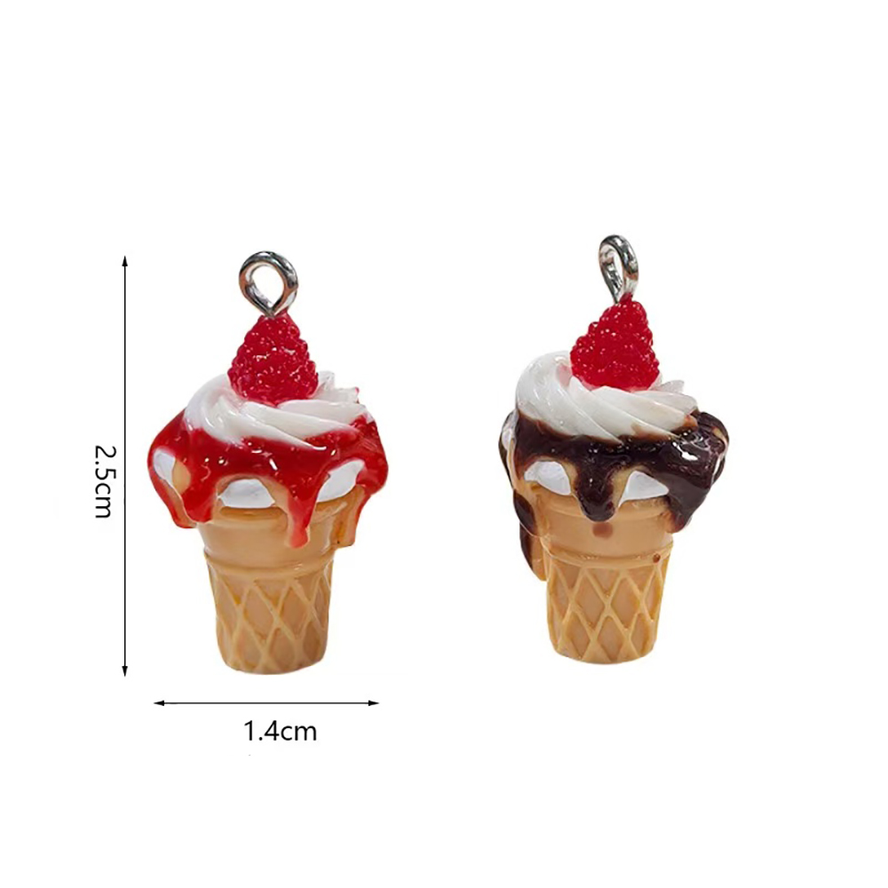 10 stuks Aardbeienjam IJs Hars - Phone Accessories Jewelry recensie en prijs